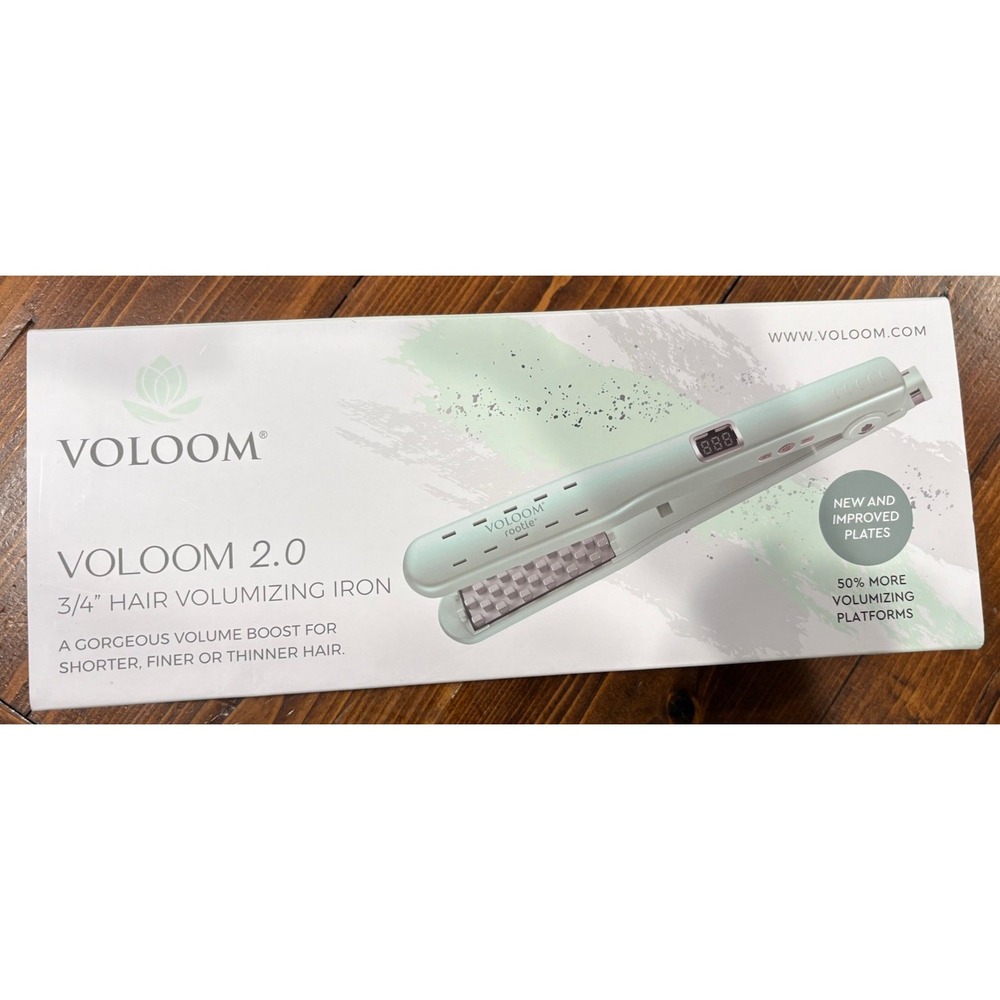 Voloom 2.0 3/4" Hair Volumizing Iron Flat Iron Hair Mint Green